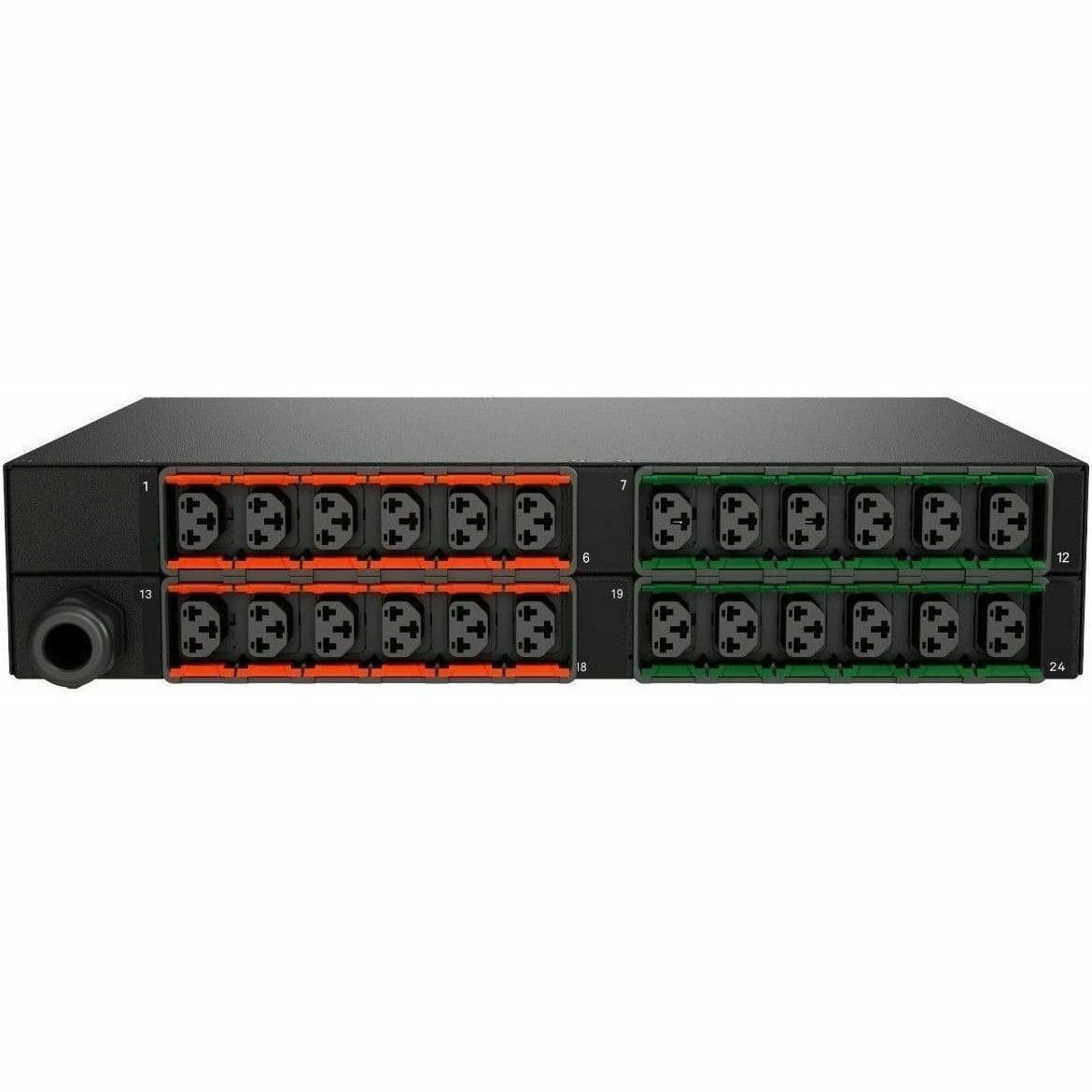 RPDU, SWITCHED OUTLET LEVEL MONITORING EC, 30A, 208V, 4.9KW, HORIZONTAL, (24) CO view 4