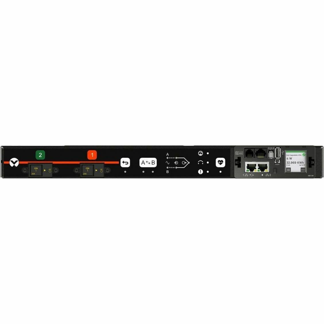 RPDU, RACK TRANSFER SWITCH MONITORED OUTLET LEVEL, 30A, 208V, 4.9KW, HORIZONTAL, view 4