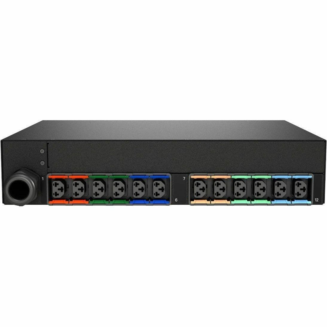 RPDU, SWITCHED UNIT LEVEL MONITORING EC, 60A, 208V DELTA, 17.2KW, HORIZONTAL, (1 view 4