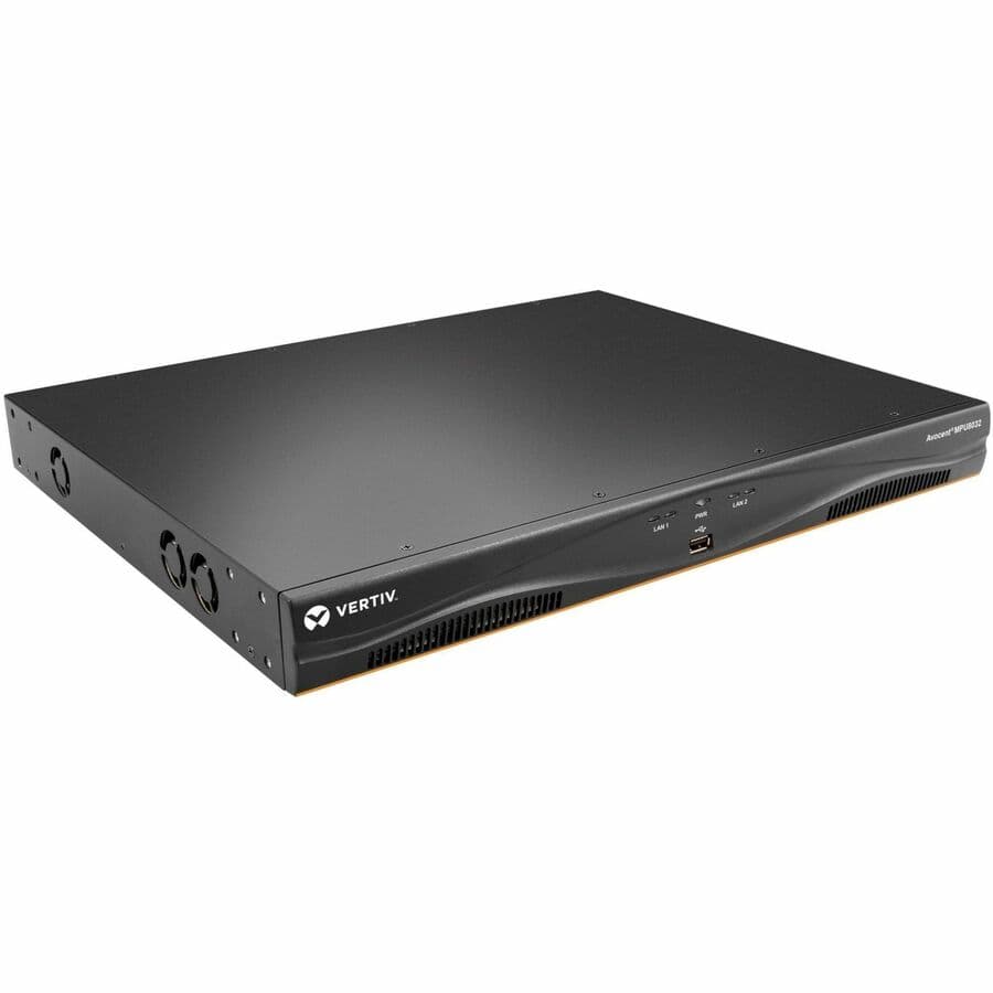 Vertiv MPU8032DAC-400 32-port digital KVM switch with dual AC power supplies