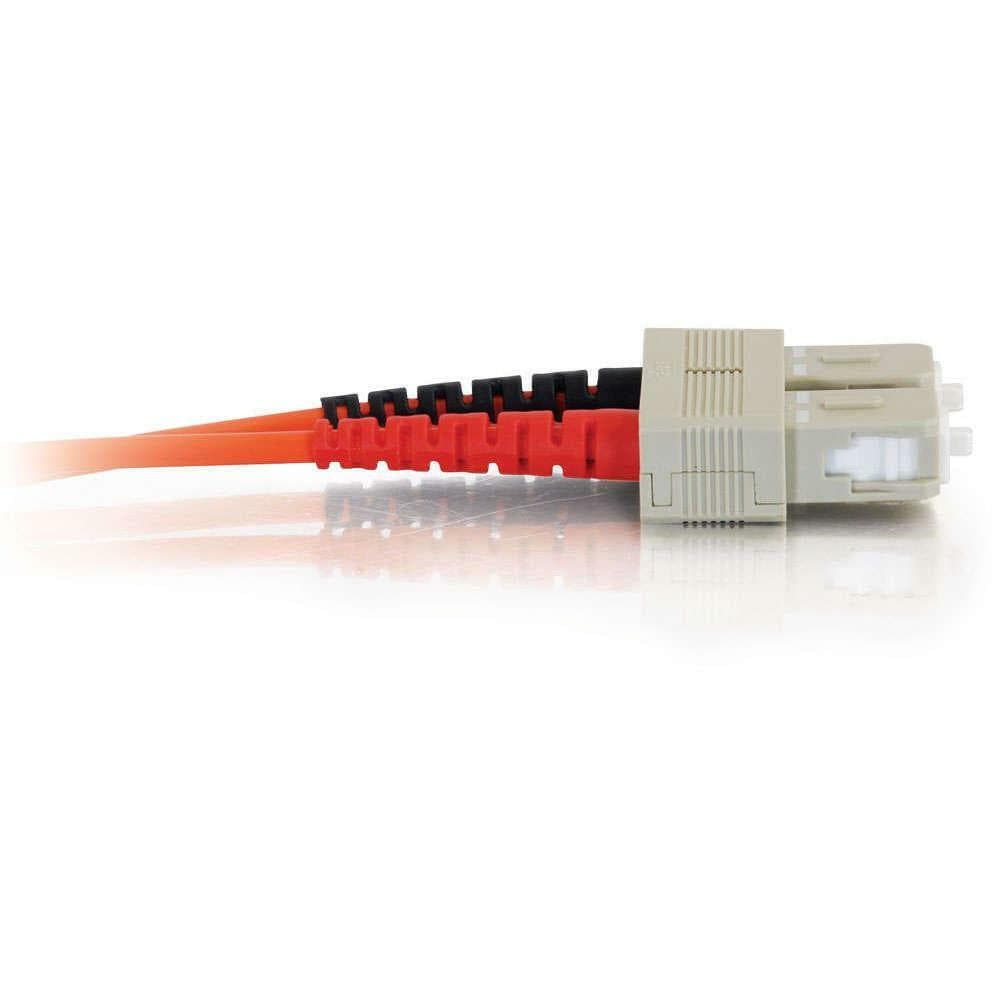 LEGRAND - DATA 1M FIBER OPTIC MMF OM2 SC/SC 50/125 DUPLEX PVC ORANGE CABLE TAA view 3
