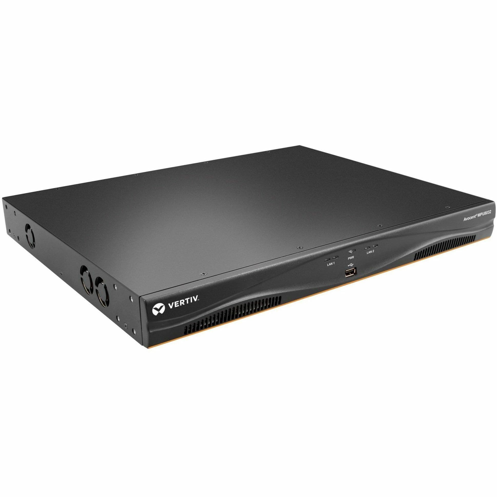 Vertiv MPU8032DAC-400 32-port digital KVM switch with dual AC power supplies