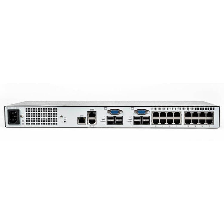 Vertiv 16-port AutoView KVM switch with VM and CAC support for secure remote server management