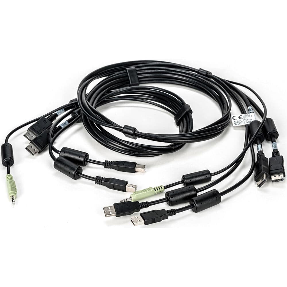 Vertiv CBL0108 6 ft Dual DisplayPort Dual USB KVM Cable | KVM, Enterprise