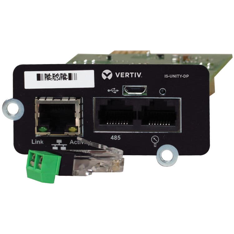 Vertiv IS-UNITY-DP Unity Comm Interface Card for SNMP Modbus BACnet connectivity