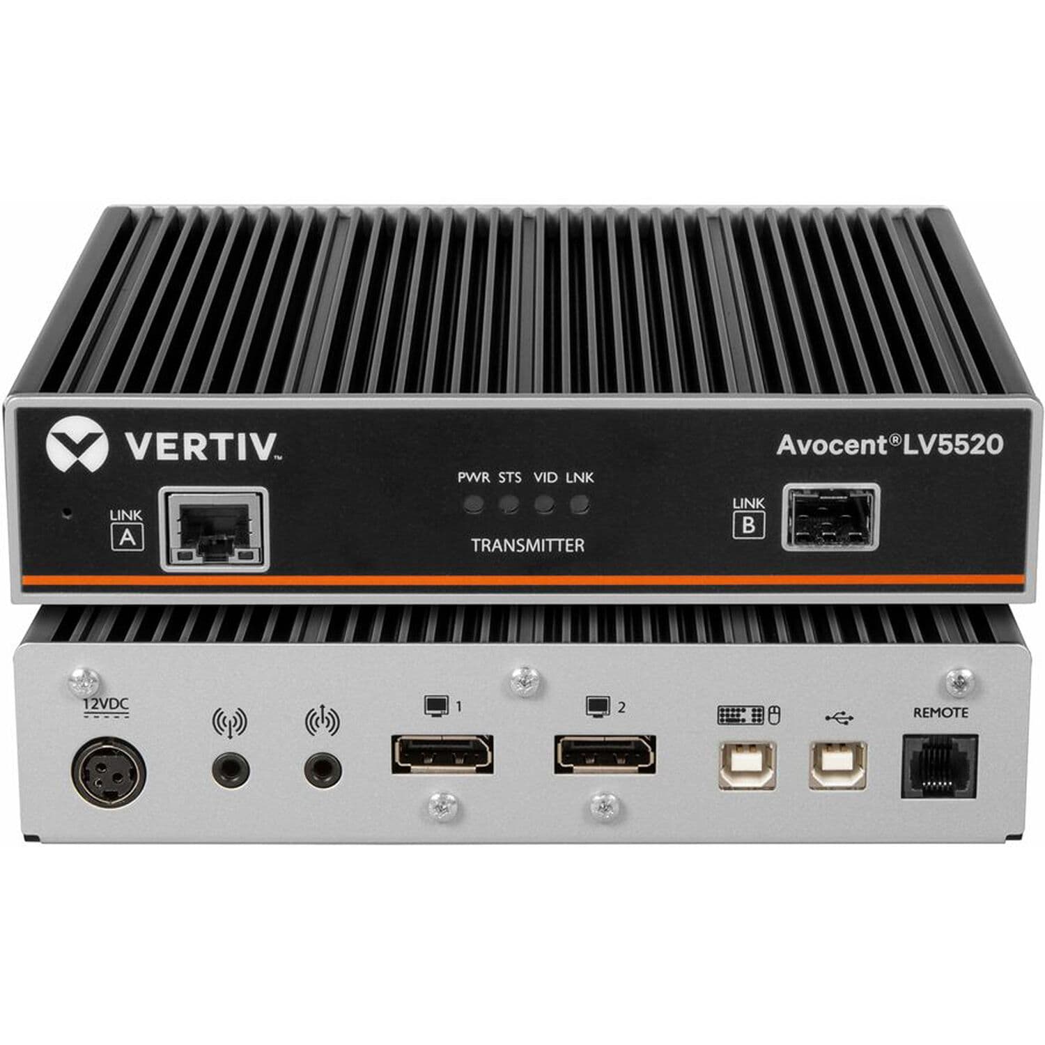 Vertiv LV5520T-400 dual DisplayPort 4K60 USB 2.0 KVM extender