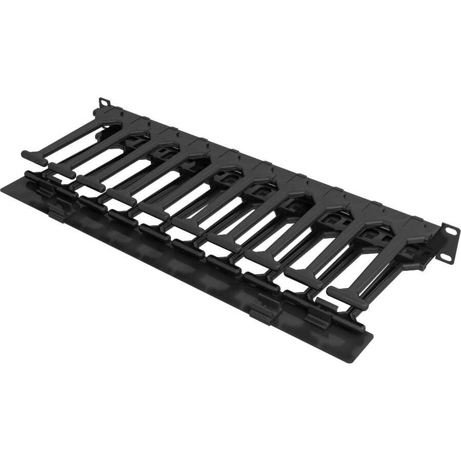 Vertiv VRA1023 1U 6 in Horizontal Cable Manager with Cover | Rack Mount